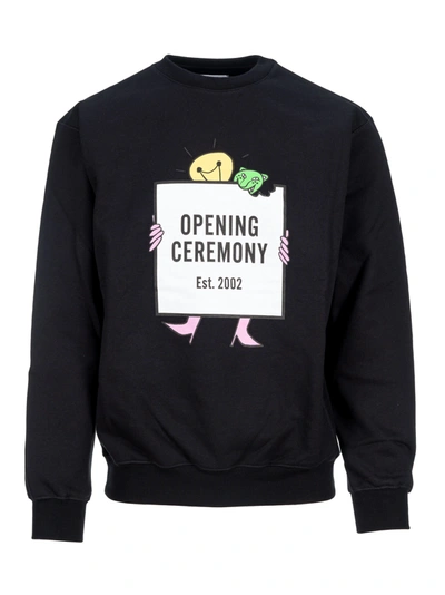 Shop Opening Ceremony Light Bulb Print Sweatshirt In Black