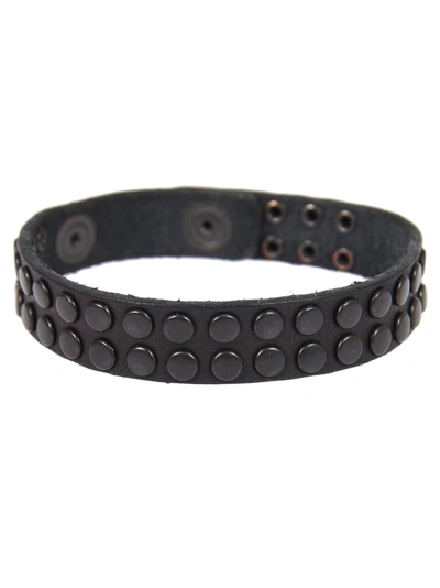 Shop Htc Black Bracelet With Studs