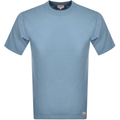 Shop Armor-lux Armor Lux Heritage Logo T Shirt Blue