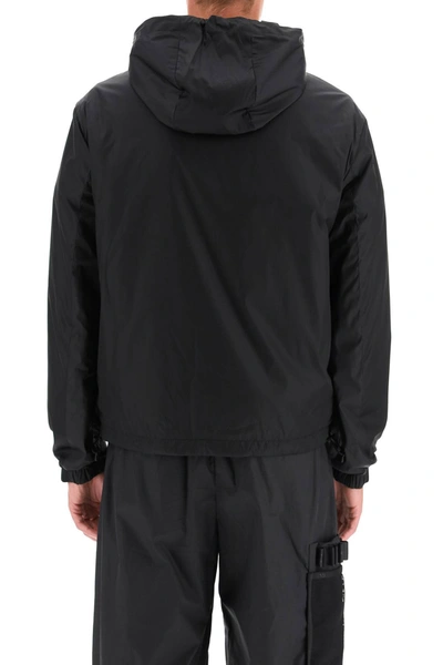 Shop Fendi Reversible Windbreaker Jacket In Black