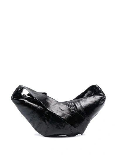 Shop Lemaire Croissant Shoulder Bag In Black
