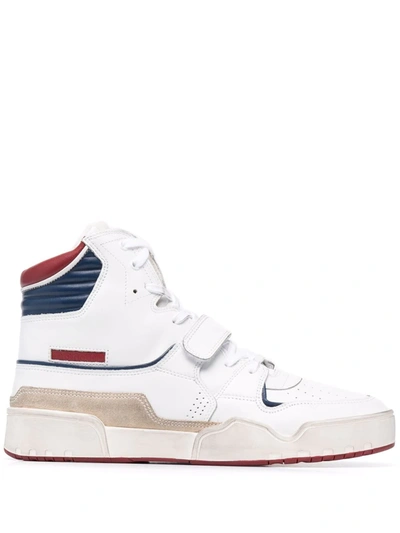Shop Isabel Marant Alsee High-top Sneakers In 白色