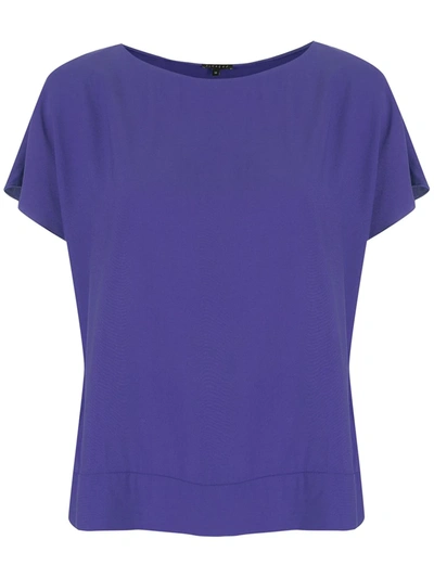 Shop Alcaçuz Sucupira Short-sleeve Blouse In Purple