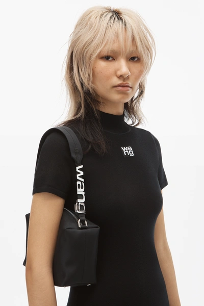 Shop Alexander Wang Heiress Sport Shoulder Bag In Black