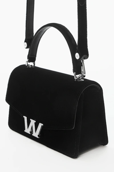 Shop Alexander Wang W Legacy Mini Satchel In Velvet In Black