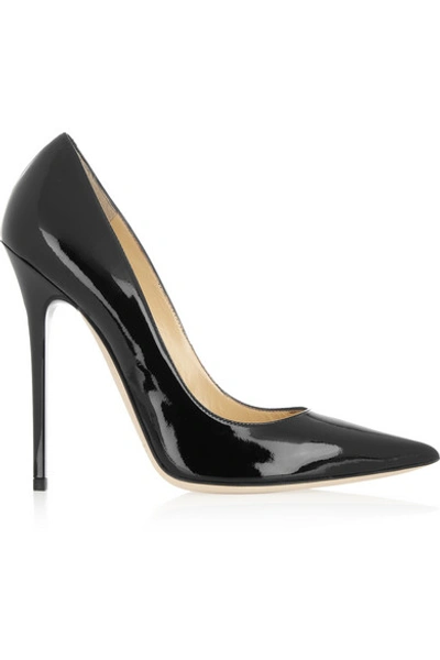 Jimmy Choo Anouk Patent-leather Pumps In Black