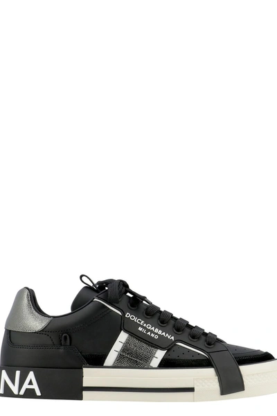 Shop Dolce & Gabbana Custom 2.zero Sneakers In Black