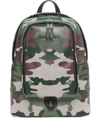 Shop Burberry Camouflage-print Backpack In Grün