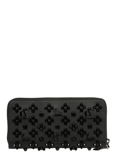 Shop Christian Louboutin Panettone Studded Zip In Black