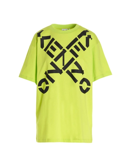 Shop Kenzo Sport Big X Oversized T In Yellow