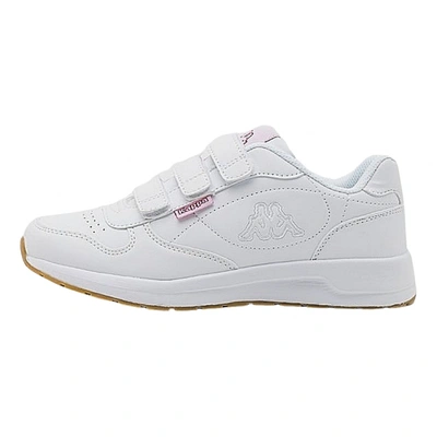 Pre-owned Kappa Vegan Leather Low Trainers In White