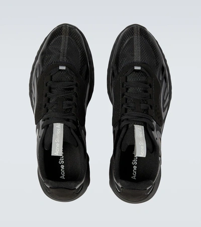 Shop Acne Studios Lace-up Sneakers In Black