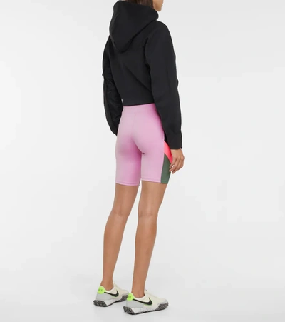 Shop Nike Jordan Paneled High-rise Shorts In Multicoloured