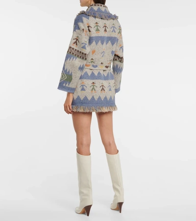 Shop Alanui Love Each Other Icon Cardigan In Multicoloured