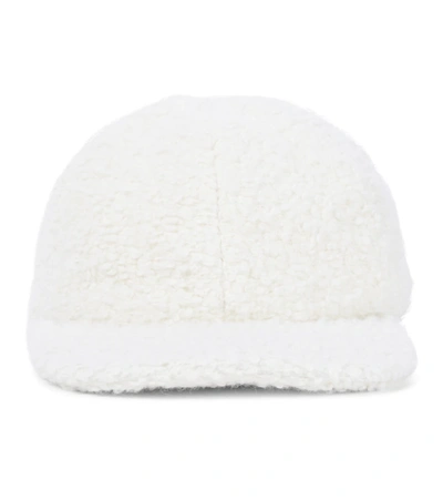 Shop Gabriela Hearst Bouclé Baseball Cap In White