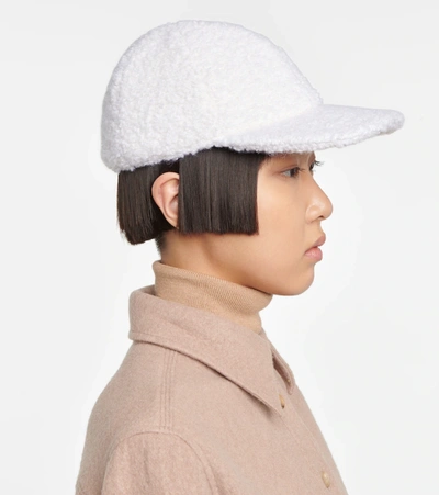 Gabriela Hearst Women's Alpaca Cashmere Baseball Hat In White