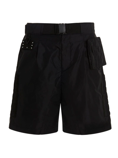Shop Mcq By Alexander Mcqueen Mcq Alexander Mcqueen Belted Bermuda Shorts In Black