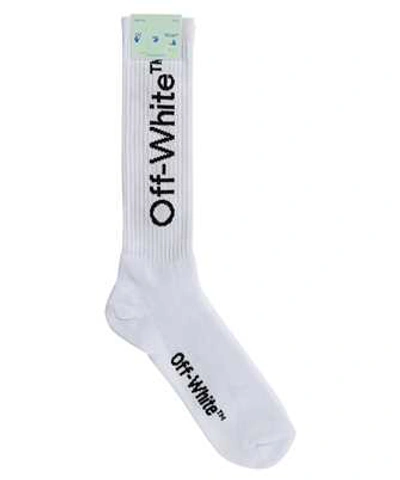 Shop Off-white Diag Mid Length Socks In White