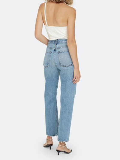 Shop Agolde 90's Pinch Waist High Rise Straight Fit Jeans In Backdrop