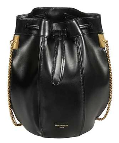 Shop Saint Laurent Talitha Bucket Bag In Black