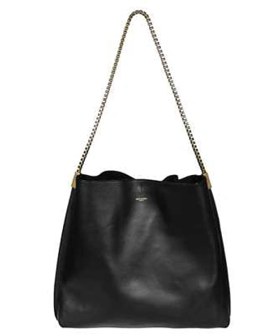 Shop Saint Laurent Suzanne Medium Hobo Bag In Black