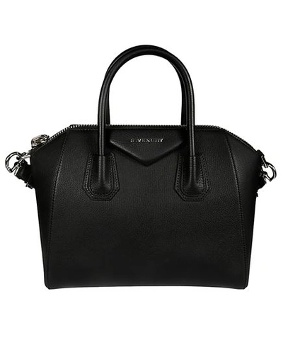 Shop Givenchy Small Antigona Bag In Black