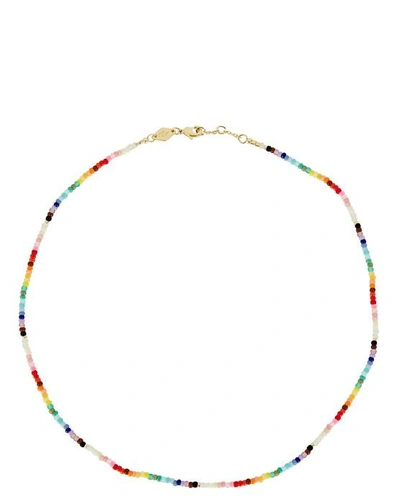 Shop Anni Lu Nuanua Beaded Necklace In Multi