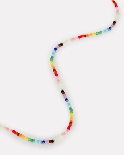 Shop Anni Lu Nuanua Beaded Necklace In Multi