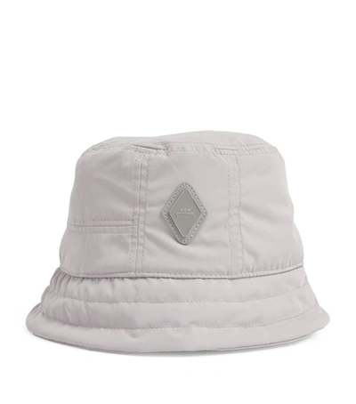 Shop A-cold-wall* Logo Cell Bucket Hat In Grey