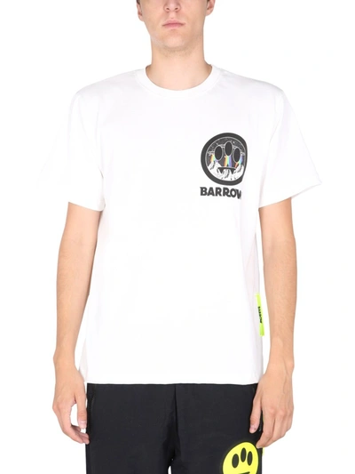 Shop Barrow Crew Neck T-shirt Unisex In White