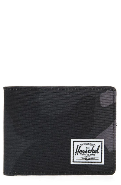 Shop Herschel Supply Co Roy Rfid Wallet In Night Camo