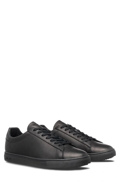Shop Clae Bradley Sneaker In Black Water Repellent Leather