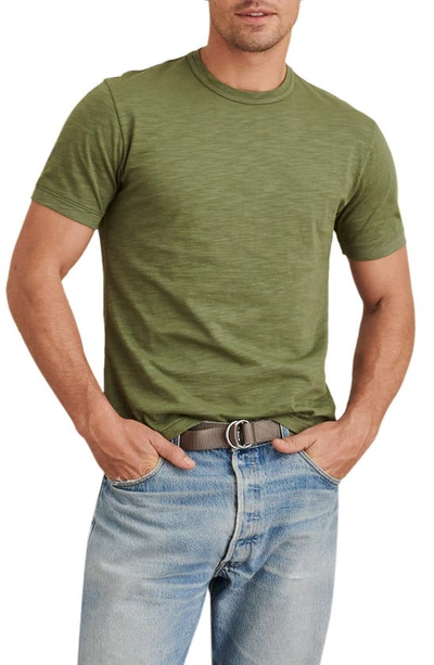 Shop Alex Mill Solid Slub T-shirt In Army Olive