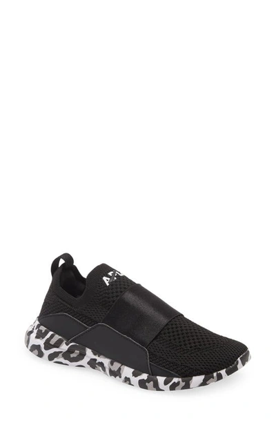 Shop Apl Athletic Propulsion Labs Techloom Bliss Running Shoe In Black/ White/ Leopard