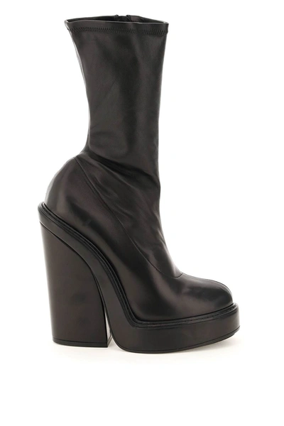 Shop Givenchy Stretch Leather Boots In Black