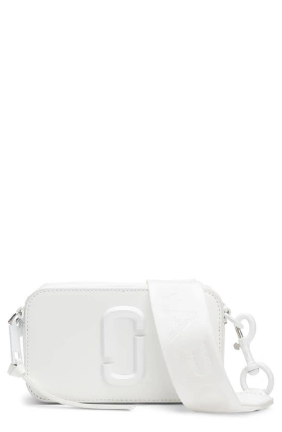 Snapshot leather crossbody bag Marc Jacobs White in Leather - 33354850