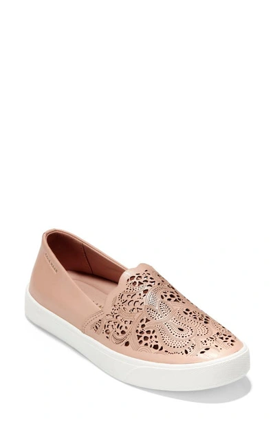 Shop Cole Haan Grandpro Spectator 2.0 Slip-on In Mahogany Rose/ White Leather