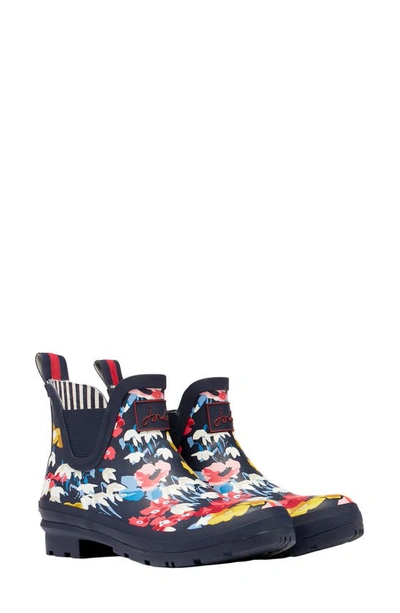Joules Wellibob Short Rain Boot In Navyflo