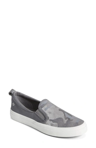 Shop Sperry Crest Twin Gore Sneaker In Silver