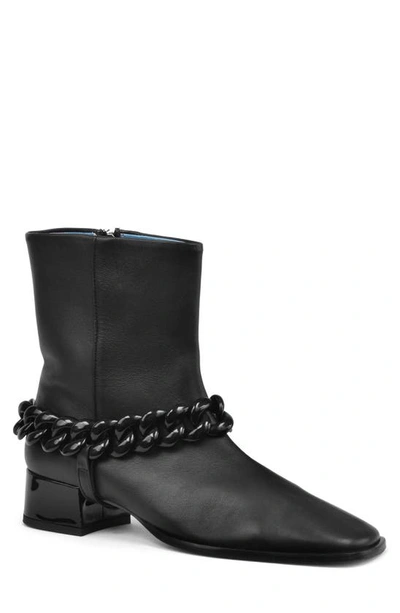 Shop Valentina Rangoni Annalisa Chain Detail Boot In Black Parmasoft