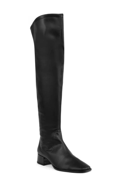 Shop Valentina Rangoni Assia Over The Knee Boot In Black Harley Stretch