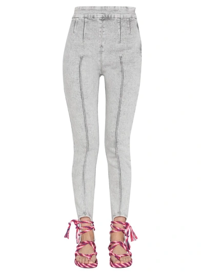 Shop Isabel Marant "nanouli" Skinny Fit Jeans In Grey