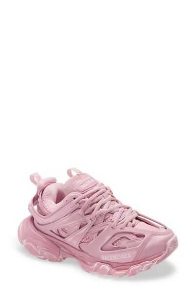 Shop Balenciaga Track Faded Sneaker In Faded Pink