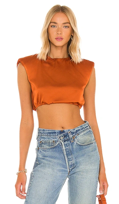 Shop Superdown Renee Crop Top In Orange