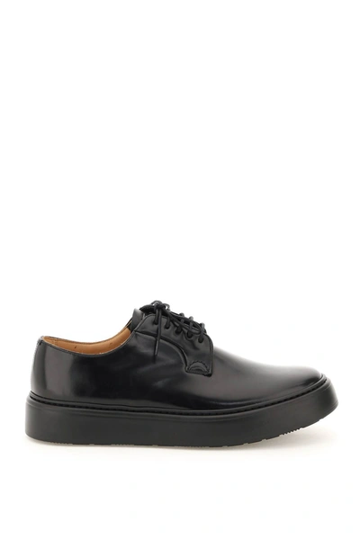 Shop Church's Brushed Leather Shannon We Lace-up Shoes In Black