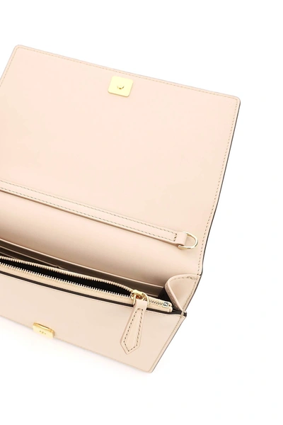 Shop Fendi Mini Wallet Bag With Chain In Pink