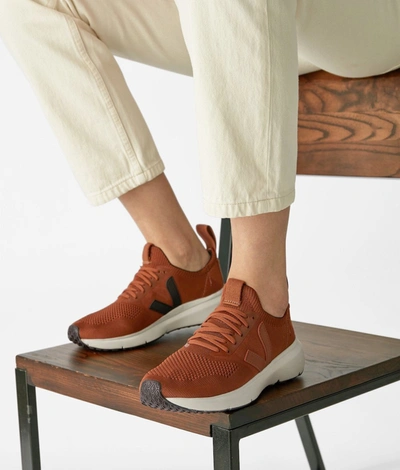 Shop Rick Owens X Veja Low Sock Honey Sneakers In Brown