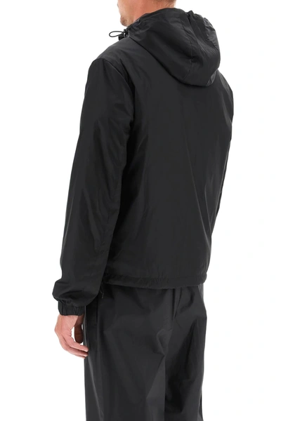 Shop Fendi Reversible Windbreaker Jacket In Black