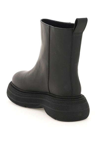 Shop Gia Borghini Marte Leather Boots In Black