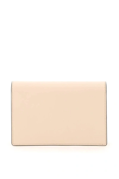 Shop Fendi Mini Wallet Bag With Chain In Pink